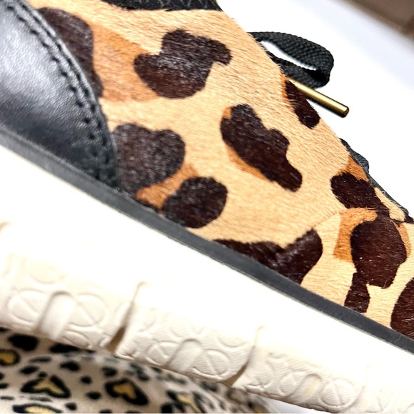 Cole Haan ZeroGran Calf Hair Leopard Women Sneakers size 7.5 - Picture 7 of 11